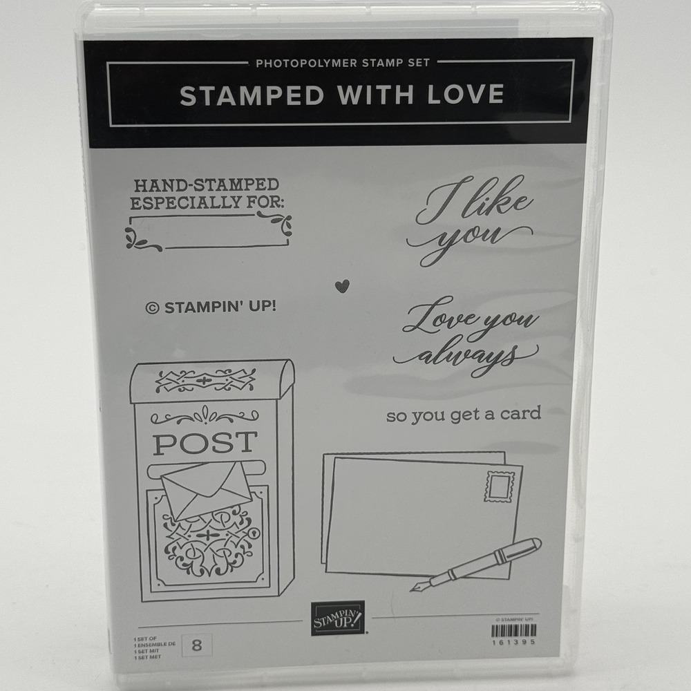 Stampin Up Stamped With Love Photopolymer Stampe Set Love You Always I Like You